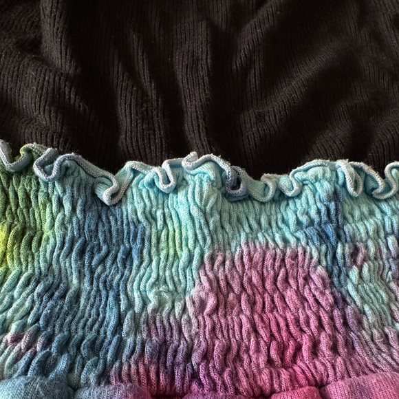 Flowers by Zoe Black and Rainbow Tie-Dye Long Sleeve Dress - Picture 8 of 9